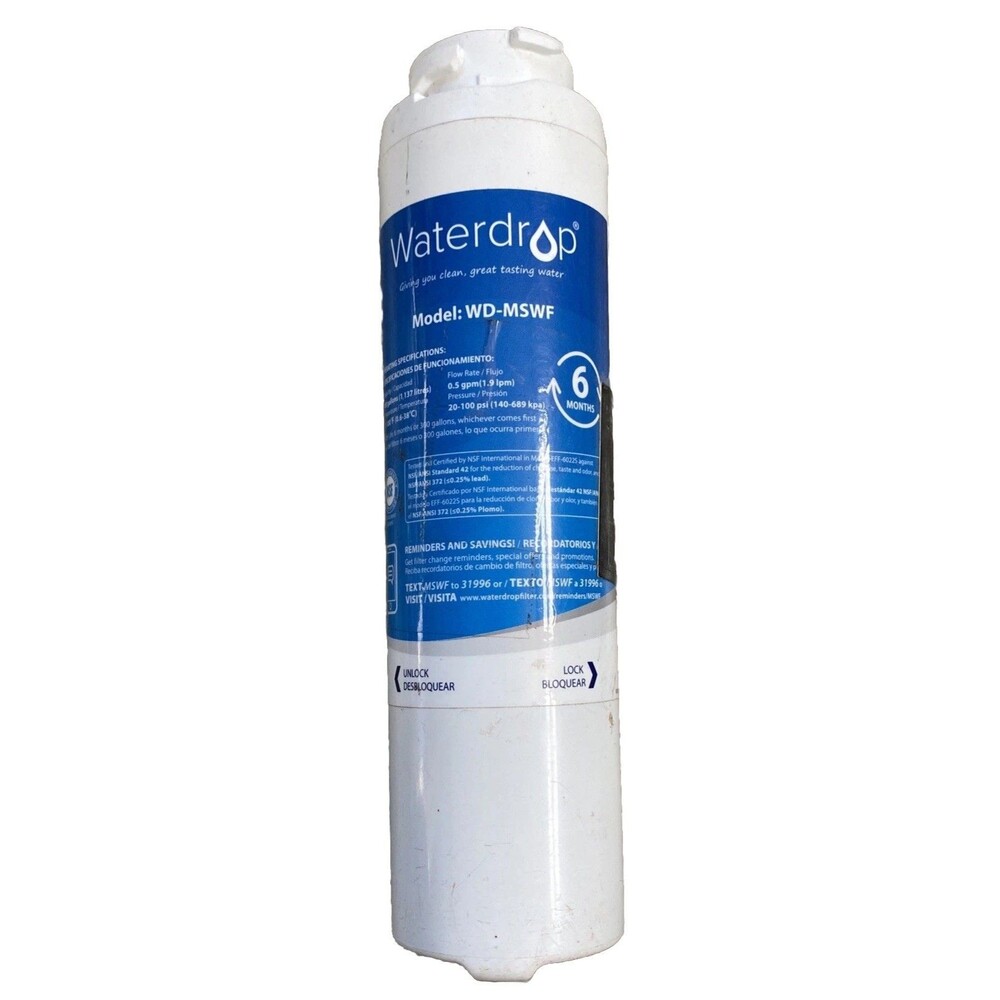 Waterdrop WD-F22 water filter for GE refrigerator MSWF MSWFDS MSWF